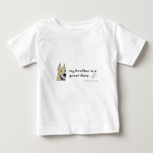 T-shirt Pour Bébé grand dane (Devant)