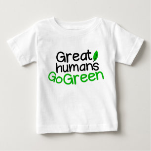 T-shirt Pour Bébé grand devenez écolo humain