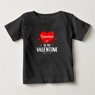 T-shirt Pour Bébé Grand-Fils Est Ma Famille Valentine Qui Correspond