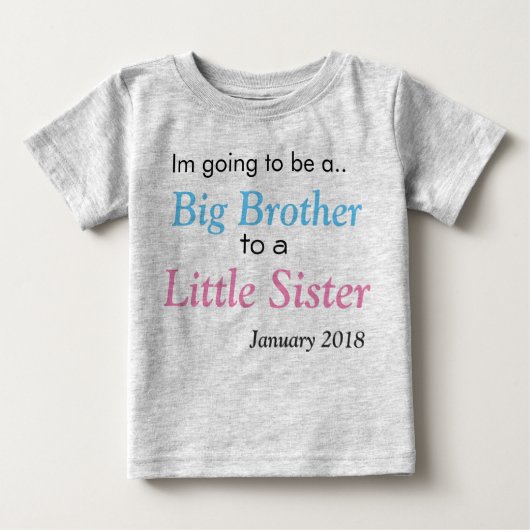T-shirt Pour Bébé Grand frère (Devant)