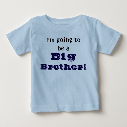 T-shirt Pour Bébé Grand frère (Devant)