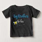 T-shirt Pour Bébé Grand frère à être (Devant)