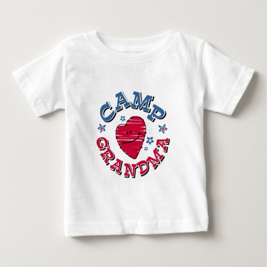 T-shirt Pour Bébé Grand-maman de camp (Devant)