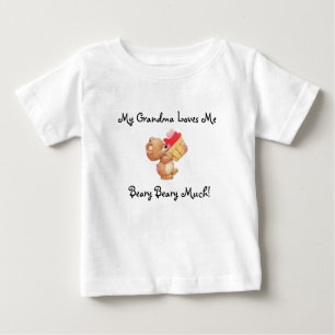 T-shirt Pour Bébé Grand-Mère M'Aime Chemise Enfant