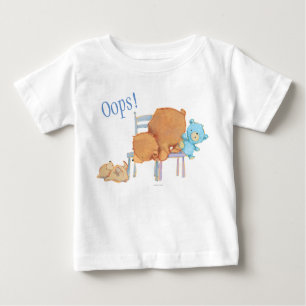 T-shirt Pour Bébé Grand ours Brown, calicot, et chaises souples de