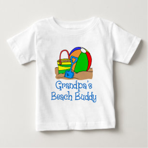 T-shirt Pour Bébé Grand-père's Beach Buddy