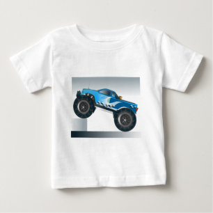 T-shirt Pour Bébé Grande Monster Truck Speedway-amoureux de la conce