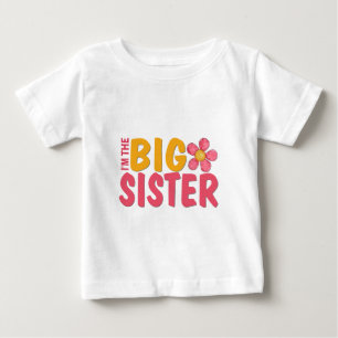 T-shirt Pour Bébé Grande soeur