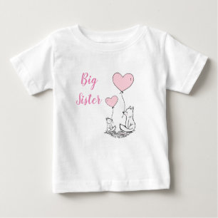 T-shirt Pour Bébé Grande soeur