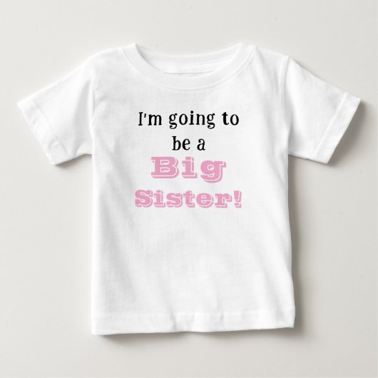 T-shirt Pour Bébé Grande Sœur (Devant)