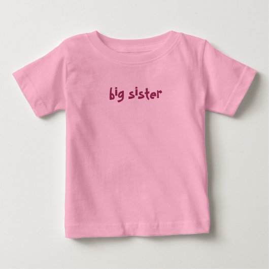 T-shirt Pour Bébé grande soeur (Devant)