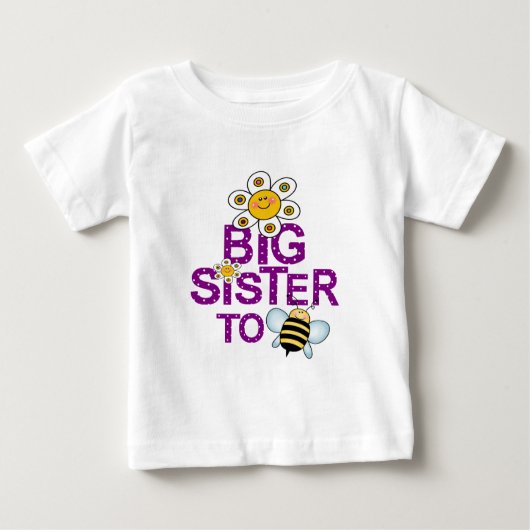 T-shirt Pour Bébé Grande Soeur À Être ! (Devant)