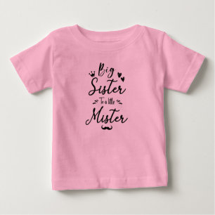 T-shirt Pour Bébé Grande Soeur à une petite soeur, la grossesse ré