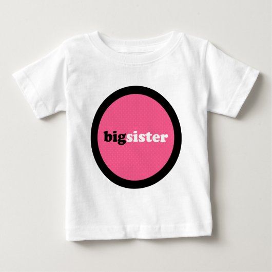 T-shirt Pour Bébé Grande Soeur Chemise (Devant)