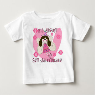 T-shirt Pour Bébé Grande soeur encore la princesse