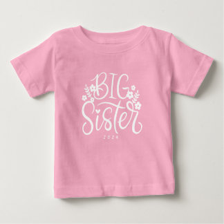 T-shirt Pour Bébé Grande Soeur Pour Être Nouveau Faire-part Bébé