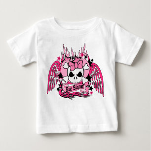 T-shirt Pour Bébé Grande soeur rose