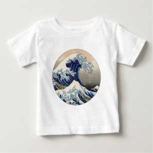 T-shirt Pour Bébé Grande vague Kanagawa peinture japonaise