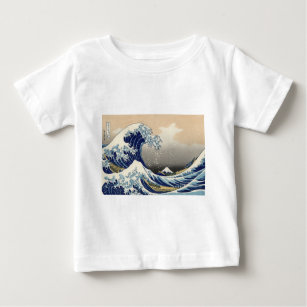 T-shirt Pour Bébé Grande vague Kanagawa peinture japonaise