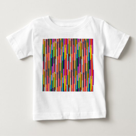 T-shirt Pour Bébé Grandes Couleurs Minces (Devant)