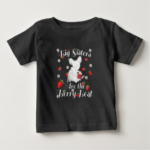 T-shirt Pour Bébé Grandes Sœurs Berry Best - Pun Fraise Souris