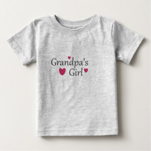 T-shirt Pour Bébé Grandpas Girl Baby T Chemise