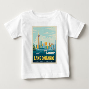 T-shirt Pour Bébé Grands Lacs   Lac Ontario