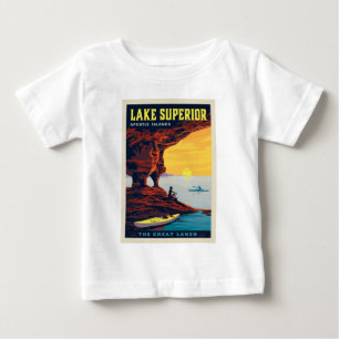 T-shirt Pour Bébé Grands Lacs Lac Supérieur