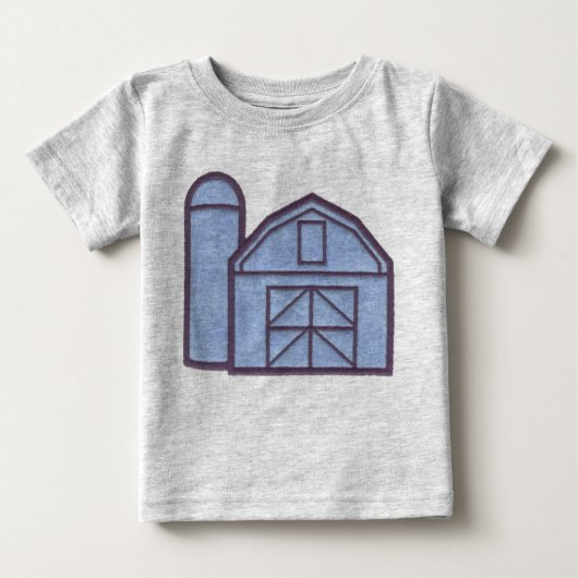 T-shirt Pour Bébé Grange et silo (Devant)
