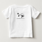 T-shirt Pour Bébé Graphique animal cool à pieds noirs FERRET-Endange (Dos)