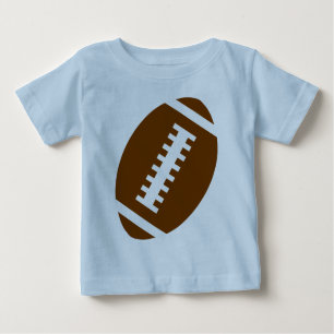 T-shirt Pour Bébé Graphique avant bleu-clair du football de BÉBÉ
