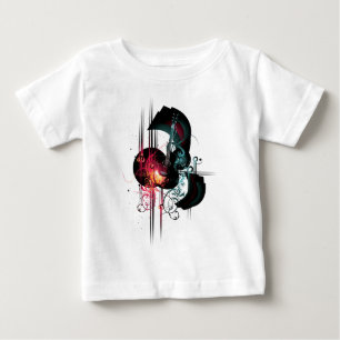 T-shirt Pour Bébé Graphique frais de musique avec la guitare