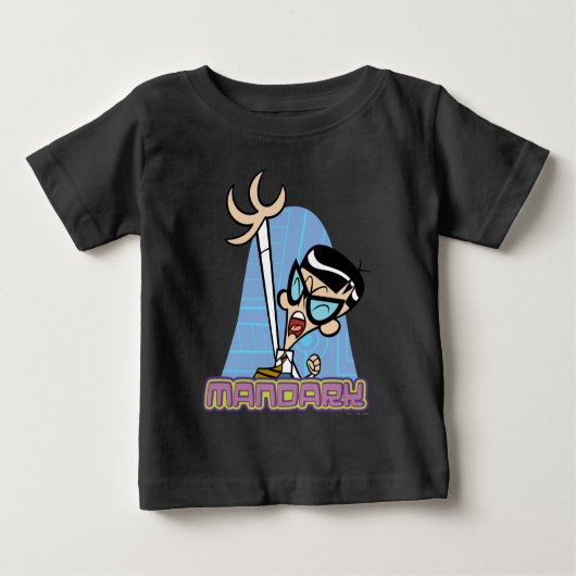T-shirt Pour Bébé Graphique Nom de caractère Mandark (Devant)