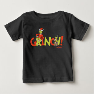 T-shirt Pour Bébé Graphisme du logo du personnage Grinch !