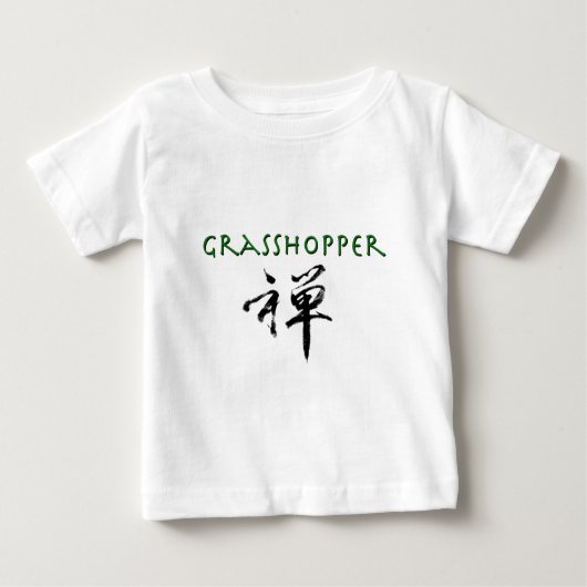 T-shirt Pour Bébé Grasshopper avec le symbole "Zen" (Devant)