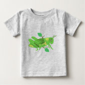 T-shirt Pour Bébé Grasshopper vert (Devant)