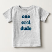 T-shirt Pour Bébé Gray Un Cool Dude Snowflake (Devant)