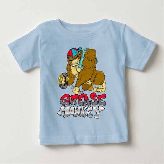 T-shirt Pour Bébé Grease singe (Devant)