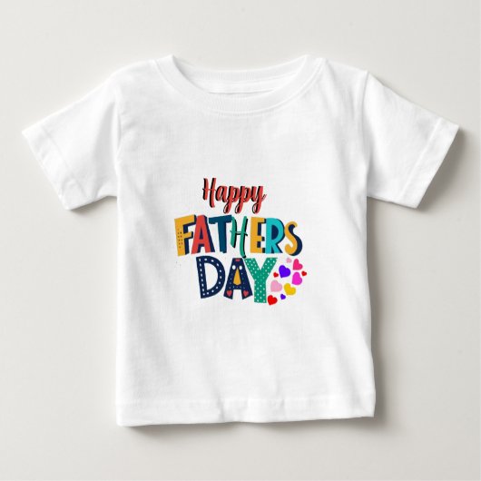 T-shirt Pour Bébé Great Father's Day (Devant)