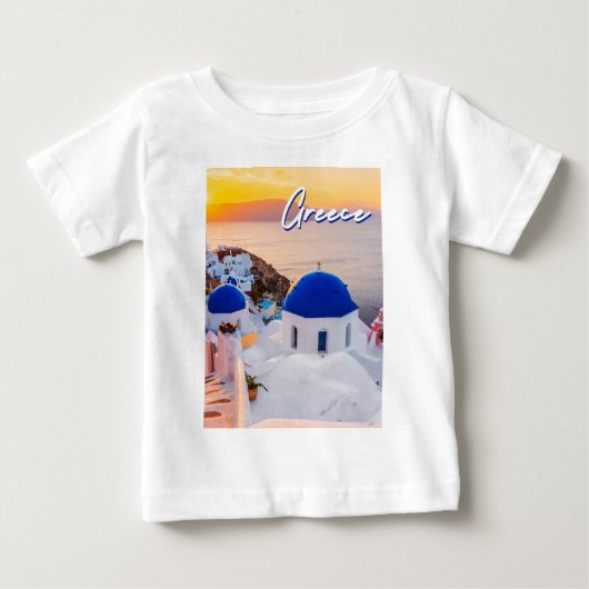T-shirt Pour Bébé Grèce (Devant)