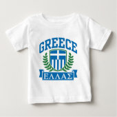 T-shirt Pour Bébé Grèce (Devant)
