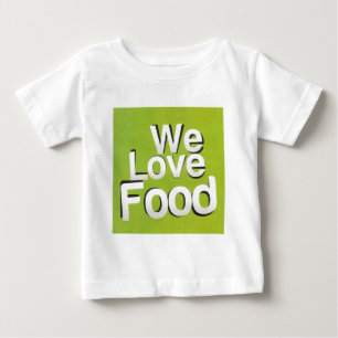 T-shirt Pour Bébé Green Grub Club : We Heart Food Design