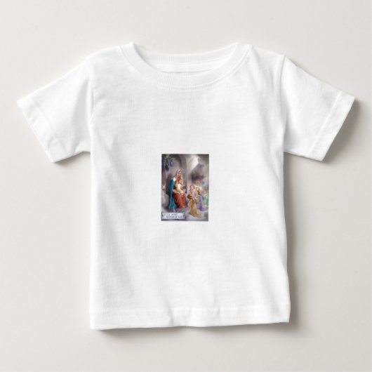 T-shirt Pour Bébé grêle-Mary-dans-image (Devant)