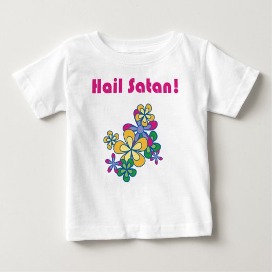 T-shirt Pour Bébé Grêle Satan ! (Devant)