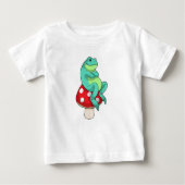T-shirt Pour Bébé Grenouille au champignon (Devant)