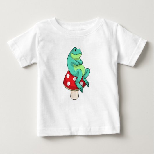 T-shirt Pour Bébé Grenouille au champignon (Devant)