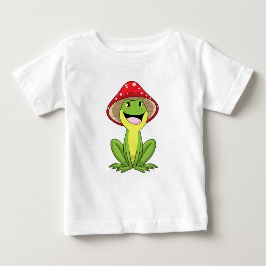 T-shirt Pour Bébé Grenouille au champignon (Devant)