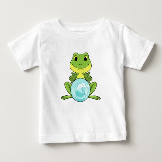 T-shirt Pour Bébé Grenouille avec boule de cristal (Devant)