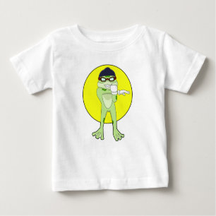 T-shirt Pour Bébé Grenouille avec lunettes de natation