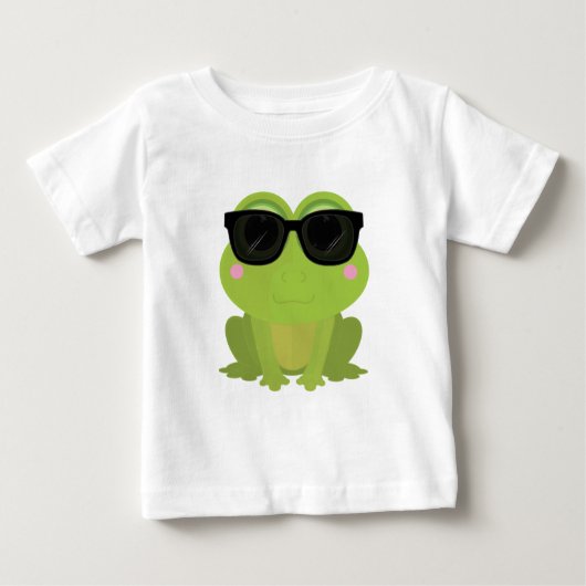 T-shirt Pour Bébé Grenouille cool (Devant)